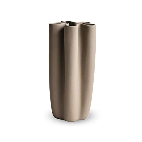Cooee Design Tulipa Vase 30cm Sand, Keramik, Tulpenvase, Sandfarbe, W: 15, L: 15, H: 30 cm, HI-059-02-SA von Cooee Design