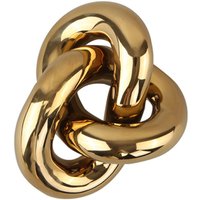 Deko Objekt Knot light gold 11,5 cm L von Cooee Design