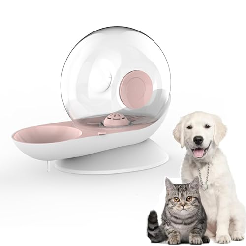 Coogime Wasserspender für Katzen und Hunde, 2.8L Automatischer Schwerkraft Haustier Trinkbrunnen mit Filter, Tränke, Selbstfutterstation, Hohes Volumen (Pink, L) von Coogime