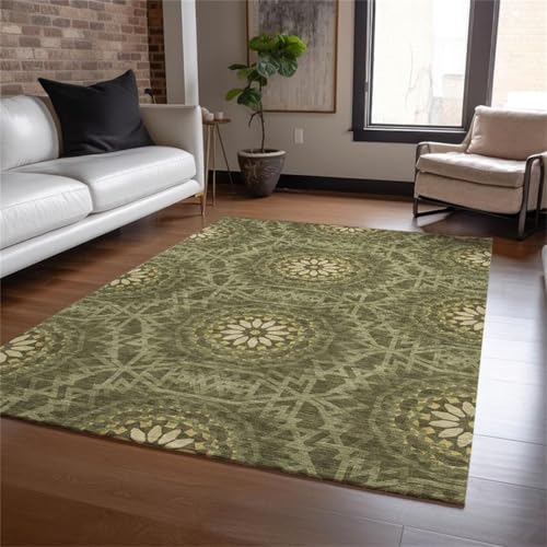 Cooiiye Teppich 120x180cm Geometrisch Grün Moderner Großer Teppich,Teppichs Wohnzimmer Waschbarer, rutschfest Easy Clean teppichs für Schlafzimmer, Balkon, Auch, KüChe oder Esszimmer Geeignet Cooiiye Teppich 120x180cm Geometrisch Grün Moderner Großer Teppich,Teppichs Wohnzimmer Waschbarer, rutschfest Easy Clean teppichs für Schlafzimmer, Balkon, Auch, KüChe oder Esszimmer Geeignet von Cooiiye