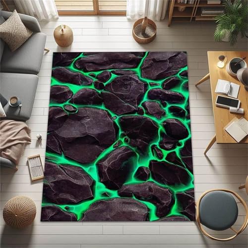 Cooiiye Teppich 80x120cm Schwarzer Grüner Fluss Moderner Großer Teppich,Teppichs Wohnzimmer Waschbarer, rutschfest Easy Clean teppichs für Schlafzimmer, Balkon, Auch, KüChe oder Esszimmer Geeignet Cooiiye Teppich 80x120cm Schwarzer Grüner Fluss Moderner Großer Teppich,Teppichs Wohnzimmer Waschbarer, rutschfest Easy Clean teppichs für Schlafzimmer, Balkon, Auch, KüChe oder Esszimmer Geeignet von Cooiiye