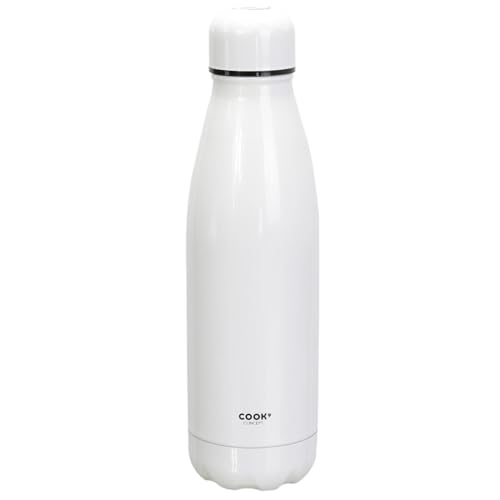 Cook Concept KA4637 Reiseflasche, Edelstahl, Weiß von Cook Concept