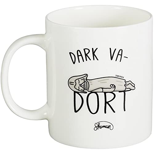 Cook Concept Le Fabuleux Shaman 42-2X-006 Tasse Dark va dort, Porzellan, 12 x 10 cm, Weiß und Grau von Cook Concept