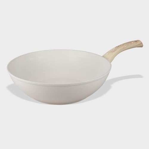 Cook & Pan - Go Ivory Wokpfanne 30 cm-Induktionsgeeignet-PFAS frei- Keramik-Beschichtung -Antihaft- wärmeisolierter Griff- Aluminium- Creme Cook & Pan - Go Ivory Wokpfanne 30 cm-Induktionsgeeignet-PFAS frei- Keramik-Beschichtung -Antihaft- wärmeisolierter Griff- Aluminium- Creme von Cook and Pan