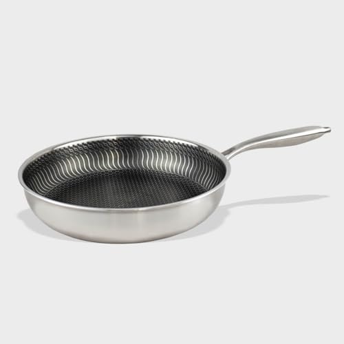 Cook & Pan - Honigpfanne 28 cm-Induktionsgeeignet-PFAS frei- 3-lagige Wabenstruktur-Beschichtung -Antihaft- wärmeisolierter Griff- Edelstahl- Silber Cook & Pan - Honigpfanne 28 cm-Induktionsgeeignet-PFAS frei- 3-lagige Wabenstruktur-Beschichtung -Antihaft- wärmeisolierter Griff- Edelstahl- Silber von Cook and Pan