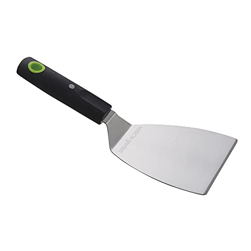 Cook'in garden - Kurzer, Magnetischer & Ausbalancierter Spatel - Edelstahl & Soft-Touch-Griff - Ideales Zubehör für Grill & Gas-Plancha - Außenküchenutensil von Cook'in garden