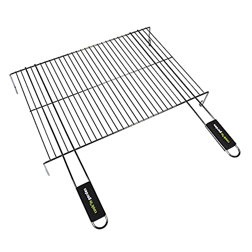 Cook'in Garden GR014 Gitter mit einfachem Fuß, 2 Griffe, 60 x 40 cm, Universal von Cook'in garden