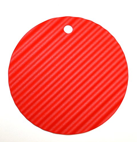 Cook line Silikon Topflappen/Topfuntersetzer Rillen rund (rot) von Cook line