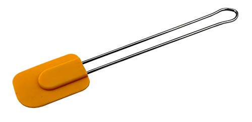 Cook line Teigschaber Mittel 25 cm Gelb aus Lebensmittel-Silikon und Edelstahl - schonen Sie Ihre Antihaftbeschichtung, hitzebeständig und ideale Griffform von Cook line