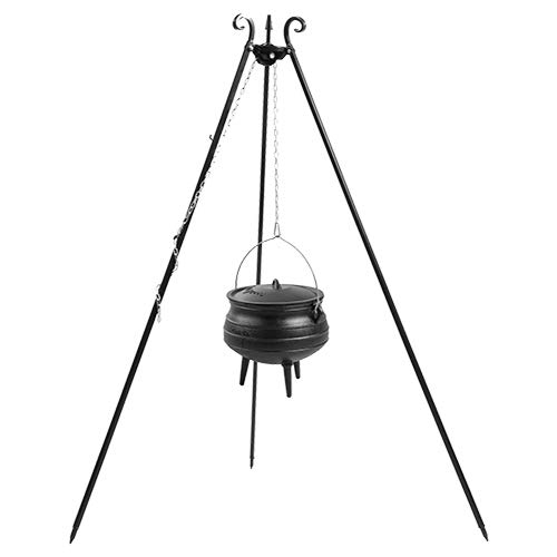 CookKing Dreibein Schwenkgrill Höhe 180 cm mit Kessel Topf aus Gusseisen 13 Liter Modell Afrika CookKing Dreibein Schwenkgrill Höhe 180 cm mit Kessel Topf aus Gusseisen 13 Liter Modell Afrika von CookKing