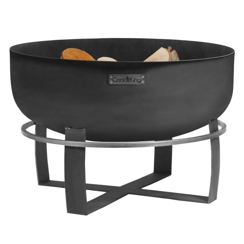 CookKing Feuerschale Stahl XXL Viking Ø 80 cm x 50 cm Schwarz von CookKing