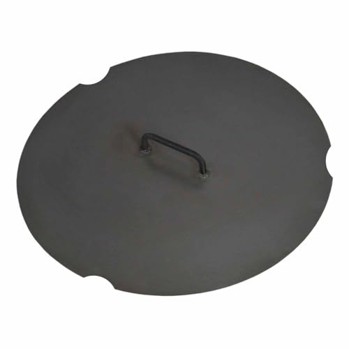Deckel für Feuerschale Funkenschutz Grillabdeckung Abdeckung für Feuerstelle in 3 Größen (82cm) von CookKing