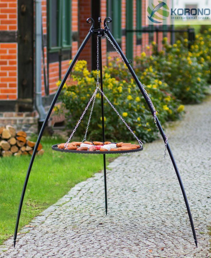 Dreibein Schwenkgrill Gartengrill Holzkohlegrill Rostgröße 50 cm - Edelstahl von CookKing