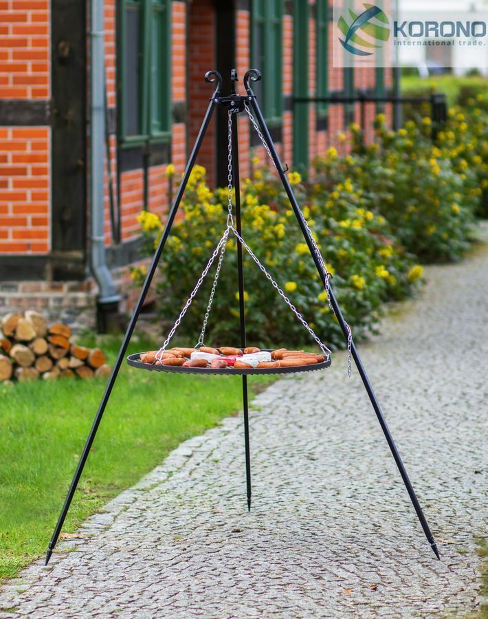 Dreibein Schwenkgrill Gartengrill Holzkohlegrill Rostgröße 50 cm - Stahl von CookKing