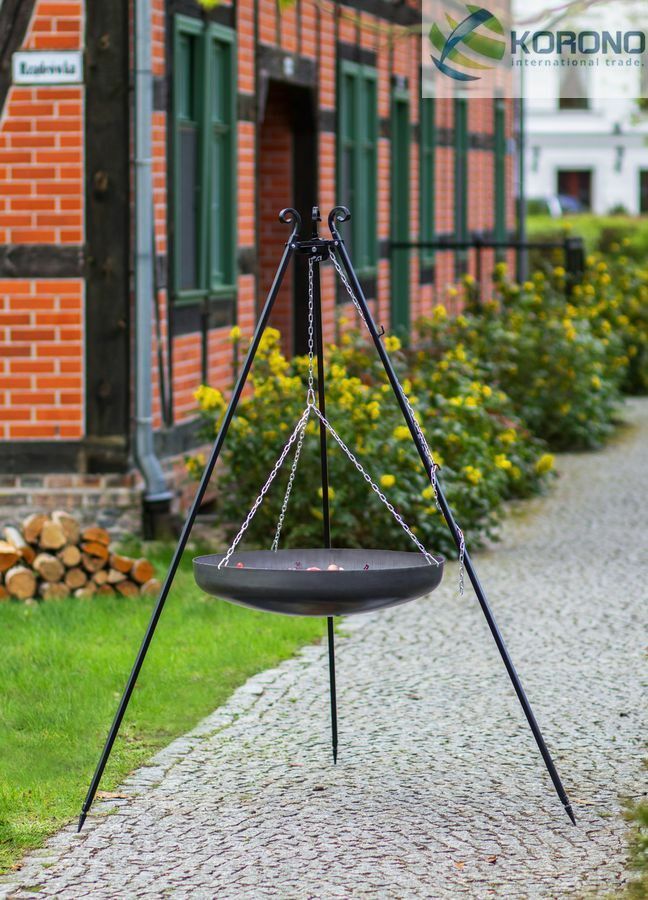 Dreibein Schwenkwok Gartengrill Schwenkgrill Schwenkpfanne - Wokgrill 70 cm von CookKing