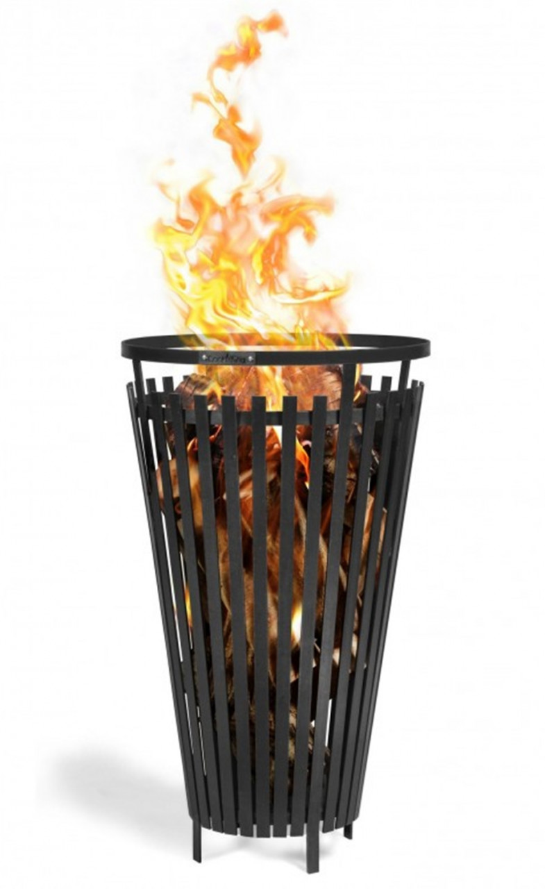 Feuerkorb "Flame" Ø 45 cm Feuerstelle für den Garten aus Stahl Feuersäule als Wärmequelle oder Grill von CookKing