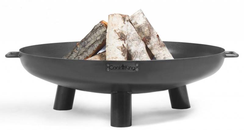 Feuerschale "Bali" Ø 80cm Feuerstelle für den Garten aus Stahl Feuerkorb als Wärmequelle oder Grill von CookKing