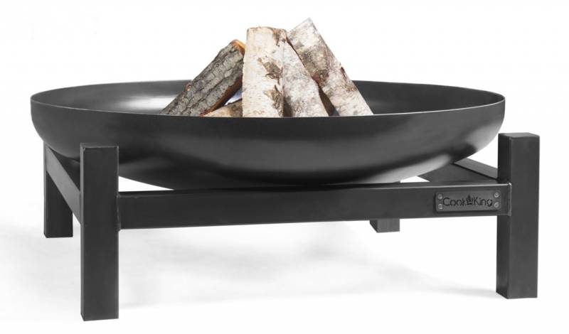 Feuerschale "Panama" Ø 80 cm Feuerstelle für Garten aus Stahl Feuerkorb als Wärmequelle oder Grill von CookKing