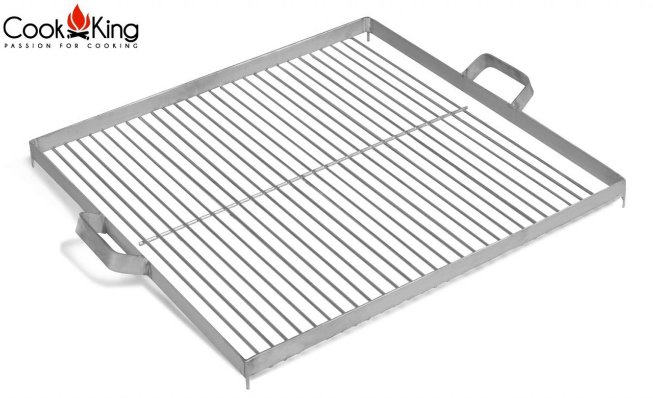 Grillrost aus Edelstahl 44x44 cm für Feuerschale Ø 60 cm Rost für Feuerkörbe Grillgitter Grillen von CookKing