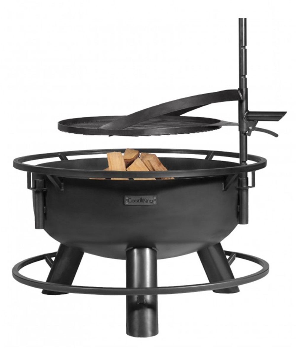 Multifunktionale Feuerschale Bandito D 80 cm Grillschale mit 1 drehbarem Rost aus Naturstahl Multifunktionale Feuerschale Bandito D 80 cm Grillschale mit 1 drehbarem Rost aus Naturstahl von CookKing