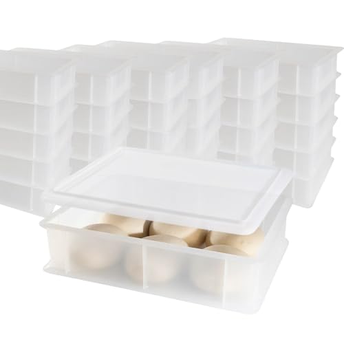 CookandSupply Gärbox für Pizza und Brot - Lebensmittelechte Teigbehälter - Made in Italy - 30 Stapelbare Boxen 40x30x10 cm + 30 Deckel CookandSupply Gärbox für Pizza und Brot - Lebensmittelechte Teigbehälter - Made in Italy - 30 Stapelbare Boxen 40x30x10 cm + 30 Deckel von CookandSupply