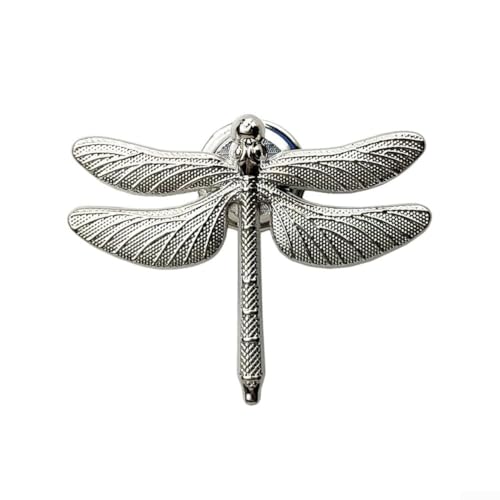 Artistic Touch Türgriffe aus Zinklegierung mit verspieltem Libellen-Design (Silber) von CookiBlend