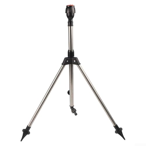Automatischer rotierender verstellbarer Stativ-Sprinkler, 30–360 Grad drehbare Bewässerungsdüse, Bewässerungssprinkler, für Hof, Rasen, Gras, Bewässerungsabdeckung, Outdoor-Bewässerungssystem von CookiBlend