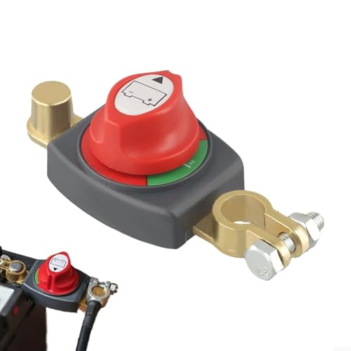 CookiBlend Batterie Trennschalter 12V-48 V Batterieschalter Auto Batterie Trennschalter, ON-OFF Batterietrennschalter Wasserdicht Battery Isolator Switch Für Auto Motorrad Marine Caravan Yacht(1PCS) von CookiBlend