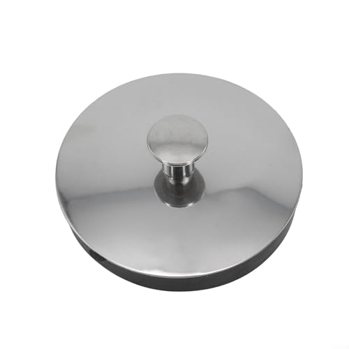 Edelstahl-Waschbecken-Ablaufstopfen, verschiedene Größen, Badewannen-Gummidichtung, für Küche, Badezimmer, Waschbecken, Abflusssieb mit Anti-Verstopfungs-Design (L) von CookiBlend