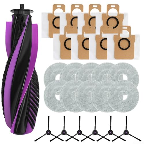 Ersatzteil-Set, für JONR für P20 Pro Roboter-Staubsauger, Hauptbürste, Seitenbürsten, Wischtücher, Staubbeutel, Zubehör-Set, verbessern Reinigungskraft Zubehör (B) von CookiBlend