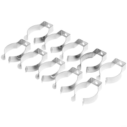 Federklemmen, robuste Federklemmen, Frottee-Clips, Werkzeugaufhänger, Edelstahl-Federklammern zum Aufhängen von Küche, Haus, Garten, Garage, Werkzeug, Organisation (6 mm), 10 Stück von CookiBlend