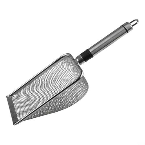 Gartensieb aus Edelstahl mit mehreren Maschengrößen, 2 mm - 5 mm Maschensieb, ergonomischer Griff, für Kompost, Sandsieb, Gartenwerkzeug-Set (2,0 mm) von CookiBlend