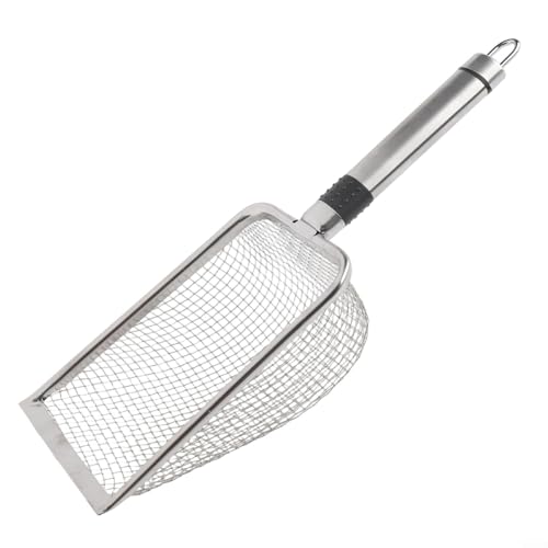 Gartensieb aus Edelstahl mit mehreren Maschengrößen, 2 mm - 5 mm Maschensieb, ergonomischer Griff, für Kompost, Sandsieb, Gartenwerkzeug-Set (3,8 mm) von CookiBlend