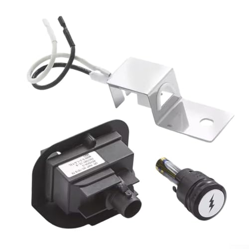 Zündset-Ersatzteil für Gasgrill der Serie Weber Q2200 Q1200 64868, 64868 elektronisches 2-Auslass-Zündset, Zündknopf-Grill-Ersatzteile von CookiBlend