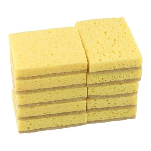 Naturfaser-Küchenschwamm-Set, 10 Stück, effektiv bei der Entfernung von Schmutz, ohne Kratzer zu hinterlassen Naturfaser-Küchenschwamm-Set, 10 Stück, effektiv bei der Entfernung von Schmutz, ohne Kratzer zu hinterlassen von CookiBlend