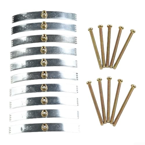 Reparatur-Clip für Wandsteckdosen, Schraubhaken mit Schrauben, Set zur Befestigung loser Anschlussdosen, 10 Stück Reparatur-Clip für Wandsteckdosen, Schraubhaken mit Schrauben, Set zur Befestigung loser Anschlussdosen, 10 Stück von CookiBlend