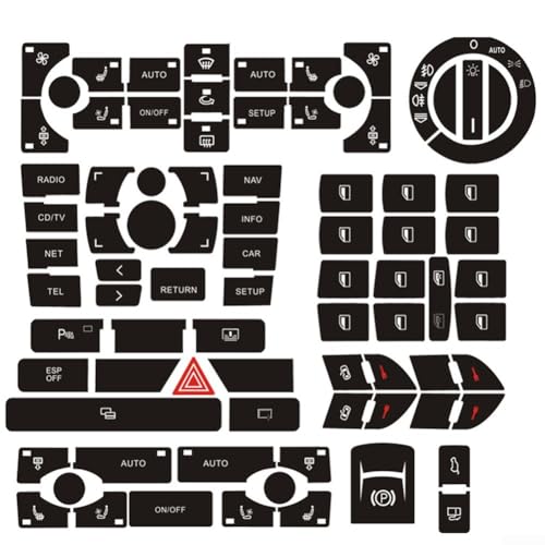 Vinyl Button For Repair Decal Sticker Set for A8 D3 Restore Worn Control Panel with Easy Vinyl Button For Repair Decal Sticker Set for A8 D3 Restore Worn Control Panel with Easy von CookiBlend