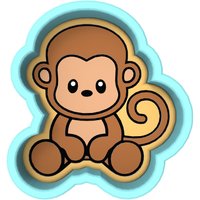 Affenkörper-Ausstechform | Stempel Schablone - Scharfe Kanten Schneller Versand Wählen Sie Ihre Eigene Größe #1 von CookieCutterLady