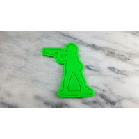 Army Man Soldat Ausstechform 2-Teilig, Stempel & Umriss # 4 - Scharfe Kanten Schneller Versand Wählen Sie Ihre Eigene Größe von CookieCutterLady
