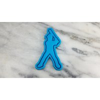 Baseball Player Batter Ausstechform 2-Teilig, Stempel & Umriss # 2 - Scharfe Kanten Schneller Versand Wählen Sie Ihre Eigene Größe von CookieCutterLady