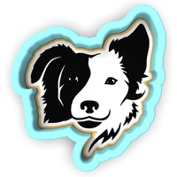 Collie Gesicht Cookie Cutter | Stempel Schablone - Scharfe Kanten Schneller Versand Wählen Sie Ihre Eigene Größe #1 von CookieCutterLady