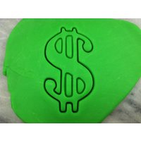 Dollar-Zeichen-Ausstechform - Scharfe Kanten Schneller Versand Wählen Sie Ihre Eigene Größe von CookieCutterLady