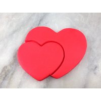 Doppelherz-Ausstecher 2-Teilig, Umriss & Stempel - Scharfe Kanten Schneller Versand Wählen Sie Ihre Eigene Größe Doppelherz-Ausstecher 2-Teilig, Umriss & Stempel - Scharfe Kanten Schneller Versand Wählen Sie Ihre Eigene Größe von CookieCutterLady