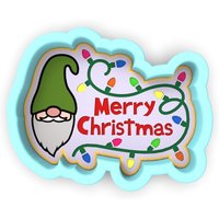 Frohe Weihnachten Zwerg Lichter Ausstecher | Stempel Schablone - Scharfe Kanten Schneller Versand Wählen Sie Ihre Eigene Größe von CookieCutterLady