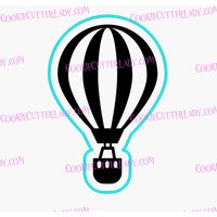 Heißluftballon-Ausstechform | Stempel Schablone - Scharfe Kanten Schneller Versand Wählen Sie Ihre Eigene Größe von CookieCutterLady