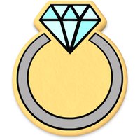 Hochzeit Ring Cookie Cutter | Stempel Schablone #1 - Scharfe Kanten Schneller Versand Wählen Sie Ihre Eigene Größe von CookieCutterLady