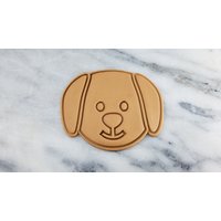 Hündchen Gesicht Ausstechform 2-Teilig, Stempel & Umriss #2 - Scharfe Kanten Schneller Versand Wählen Sie Ihre Eigene Größe von CookieCutterLady