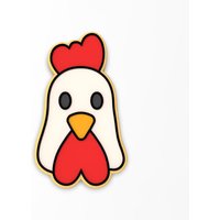 Huhn Hahn Gesicht Ausstechform 2-Teilig, Stempel & Umriss # 1 - Scharfe Kanten Schneller Versand Wählen Sie Ihre Eigene Größe von CookieCutterLady