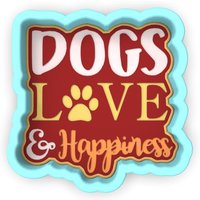 Hunde Liebe Glück Ausstechform | Stempel Schablone - Scharfe Kanten Schneller Versand Wählen Sie Ihre Eigene Größe #1 von CookieCutterLady