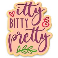 Itty Bitty Und Hübsche Ausstechform | Stempel Schablone - Scharfe Kanten Schneller Versand Wählen Sie Ihre Eigene Größe von CookieCutterLady